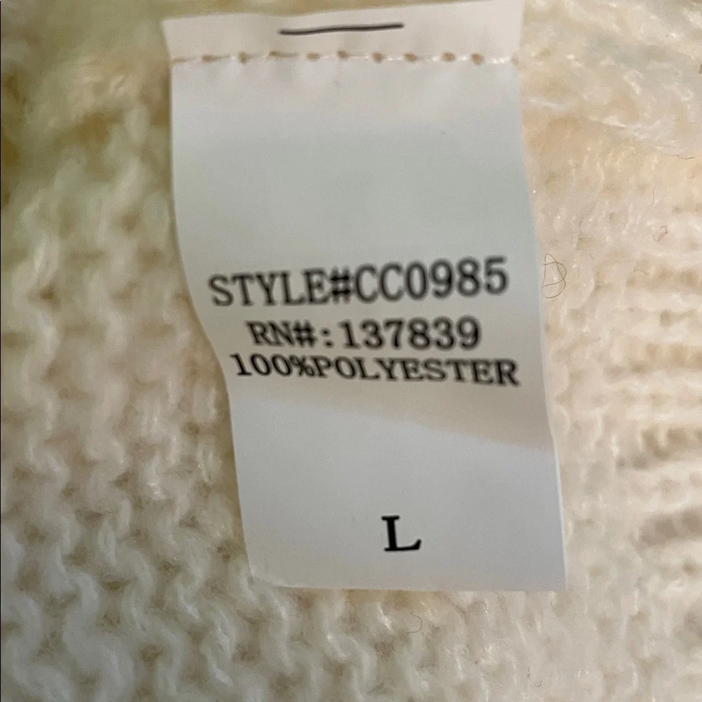 NWT Christmas tree cardigan sweater, size L - Picture 7 of 8